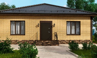 Проекты одноэтажных домов из кирпича | Строй-Прр - Приморско-Ахтарск от 3588 рублей